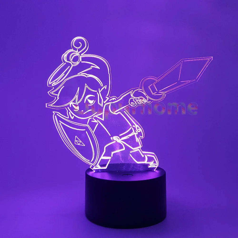 Светодиодный 3d светильник legenда о Зельде меняющий цвет|night light|light nightvisual lighting |