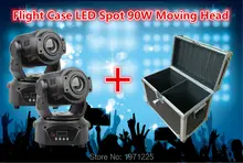 Кейс 2 ШТ. ГОРЯЧАЯ 90 Вт СВЕТОДИОДНЫЕ Пятно Moving Головной Свет/США Luminums 90 Вт LED DJ Spot свет