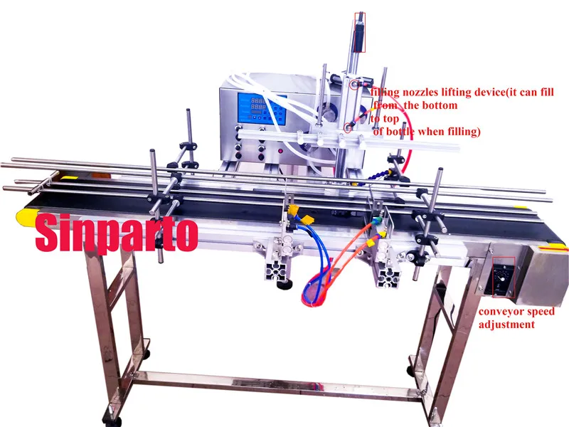 4 nozzle magnetic pump filler_