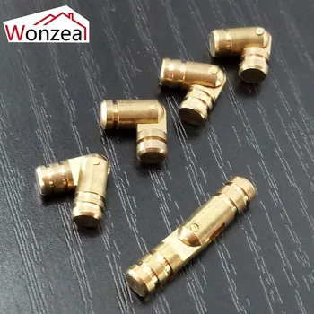 

10pcs/Lot Size5x15mm/5x19mm/5x25mm Pure Copper Brass Wine Jewelry Box Hidden Invisible Concealed Barrel Hinge