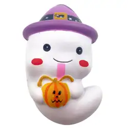 12 см мягкими милый Призрак Squeeze замедлить рост kawaii забавная игрушка подарок на Хэллоуин телефон ремень интересные игрушки