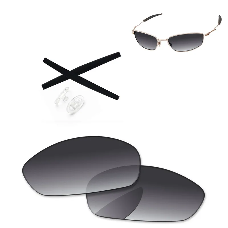 PapaViva поляризованные Сменные линзы и черные наушники и прозрачные носочки для аутентичных солнцезащитных очков-несколько вариантов - Цвет линз: Grey Gradient