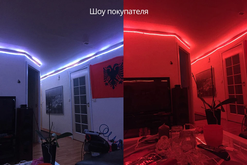 Приложение управления и RF дистанционный контроллер RGB светодиодный 220 В водонепроницаемый светодиодный свет SMD5050 Светодиодная лента полоса