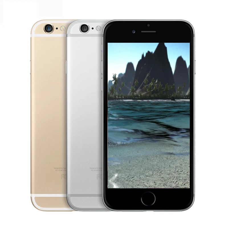 Unlocked Apple iPhone 6 WI-FI 4.7'' Screen 16G/64GB/128GB ROM Dual Core IOS 8MP Camera 1080P 4K video LTE mobile phone