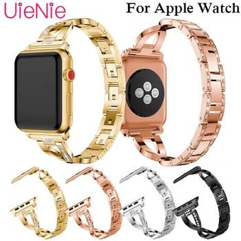 

Trend strap For Apple Watch 40mm 44mm 38mm 42mm smart watch crystal band for Apple Watch series 4 3 2 1 iWatch bracelet