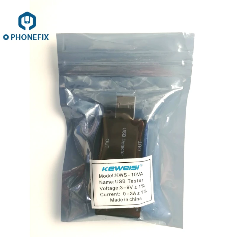 PHONEFIX ЖК-дисплей Ток Напряжение зарядное устройство Емкость тестер USB зарядное устройство Доктор мощность метр текст вольтметр для мобильного телефона ремонт