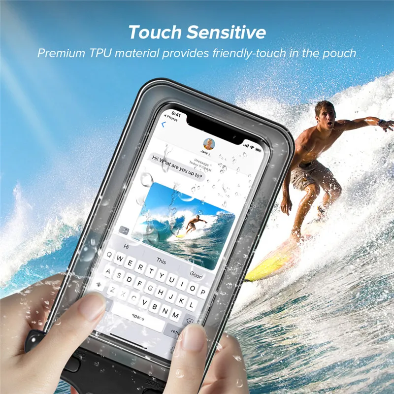 

Universal Waterproof Case For iPhone X XR XS MAX 8 7plus 6s huawei samsung Cover Pouch Bag Cases For Phone Waterproof Case
