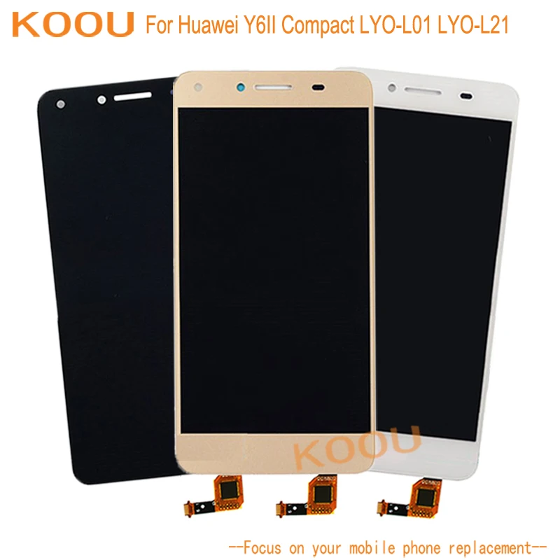 

For Huawei Y6II Compact LYO-L01 LYO-L21 LCD Display + Touch Screen Dightizer Assembly Replacement For Huawei LYO-L21 Display