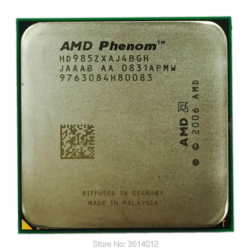 Четырехъядерный процессор AMD Phenom X4 9850 985Z 2 5 ГГц HD985ZXAJ4BGH/HD9850XAJ4BGH Socket AM2 +|socket am2|amd phenom