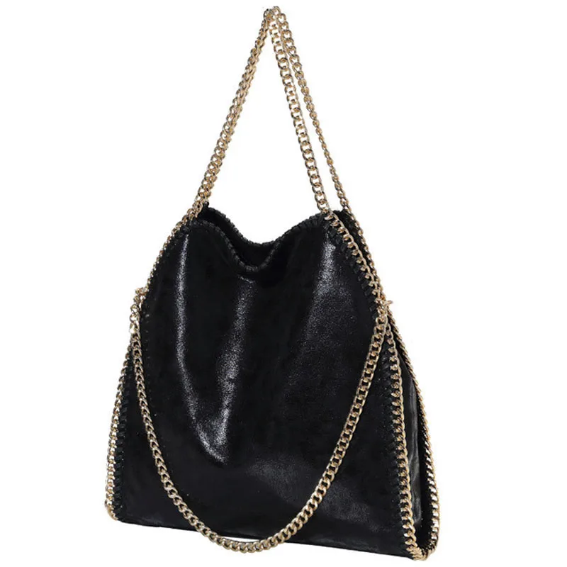 

BENVICHED Women Shoulder Bag Stella 3Cchains Socialite Tote Fashion Sac A Main Lady Torba Female Handbags Large Capacity Bolsa