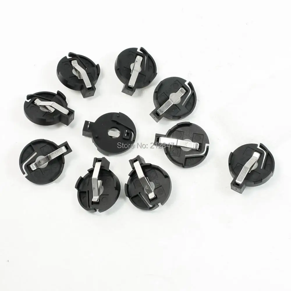 

10 Pcs 23mm x 6mm Coin Cell Button Battery Holder for CR/LIR2032 2025 2016