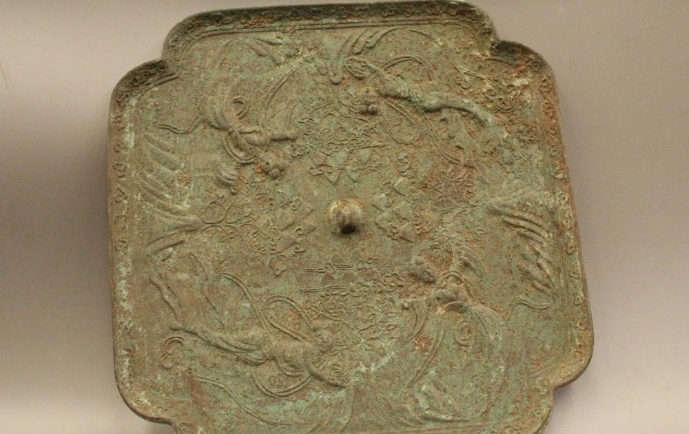 

14"Old Ancient China Chinese Dynasty Palace Bronze Maid Dance Plate Statue