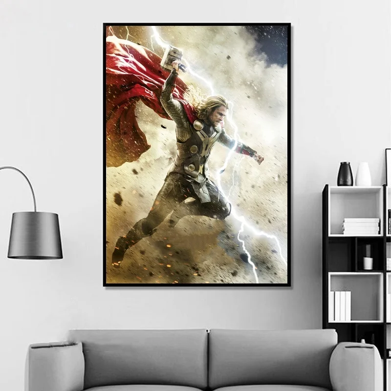 Постер с супергероями Thor 2 The Dark World домашний декор Настенный Cnavas