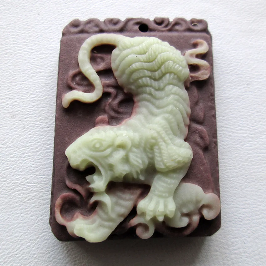 

100% natural stone hand carved sweater chain necklace pendant jewelry gift free shipping