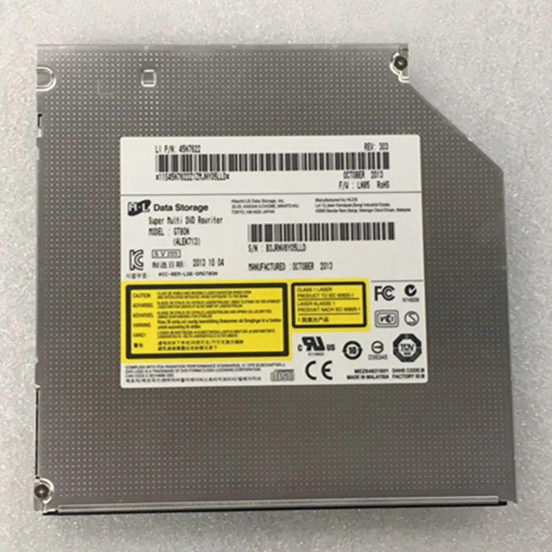 Nuevo portátil interno 8X DVD+-R/RW DL Writer para portátil Dell HP Lenovo Super Multi 9.5mm Slim bandeja de carga óptica SATA unidad de repuesto modelo para LG HL-DT-ST DVD-RAM GU70N 