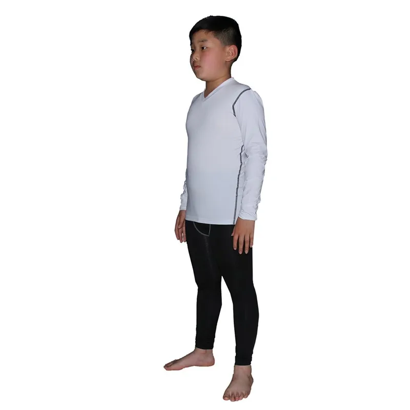 Preise 2019 neueste Kinder Lange Unterwäsche Haut Basis Schicht Shirts und Hosen Quick Dry Fußball Basketball Tops Unten Feuchtigkeit Wicking