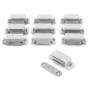 

10 x Magnetic catcher Cabinet Magnet Magnetic Magnetic Furniture Magnet Door Lock Magnet Magnetic Lock White Retail/ Hot