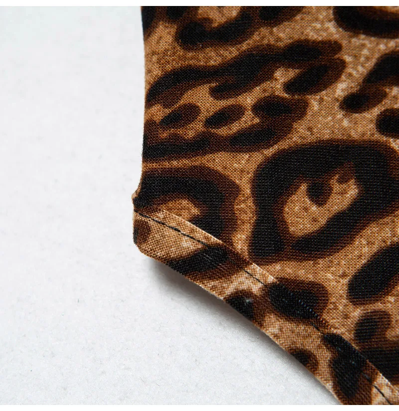Women's Sexy Lingerie Bodysuits Leopard Print Nightwear Underwear Sexy Hot G-string Erotic Deep V Neck Babydoll (6)