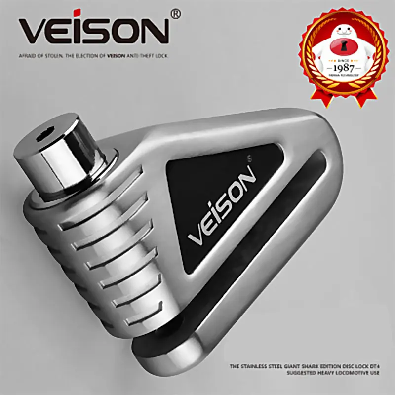 

VEISON Motorcycle Lock Stainless Steel Disc Brake Lock Electric Car Anti-Theft Lock Disc Lock + 3keys For Motorbike MTB Bike