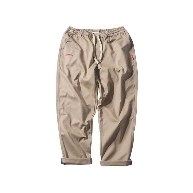 2019 Summer new wild nine pants overalls joggers men's sweatpants casual solid color loose hip hop streetwear S-2XL