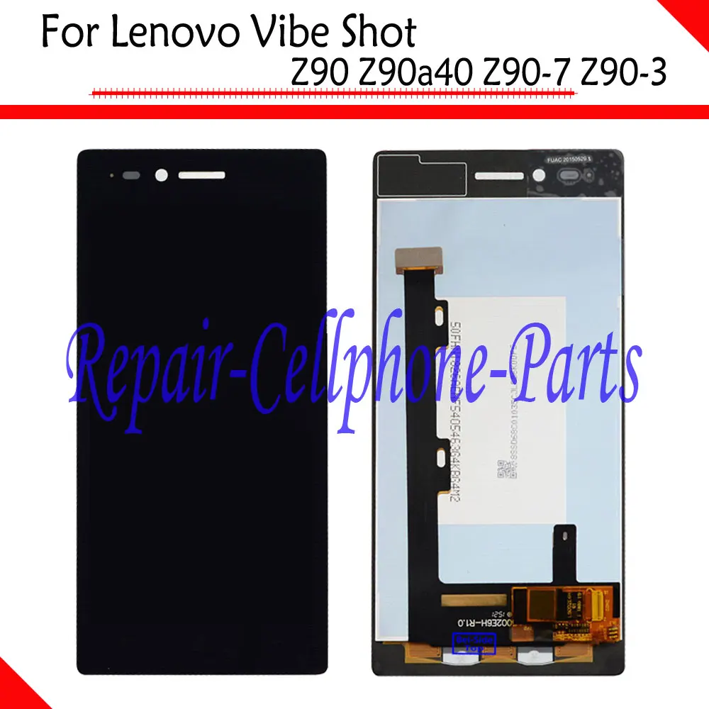 

Black 100% New Full LCD DIsplay + Touch Screen Digitizer Assembly For Lenovo Vibe Shot Z90 Z90a40 Z90-7 Z90-3 LCD