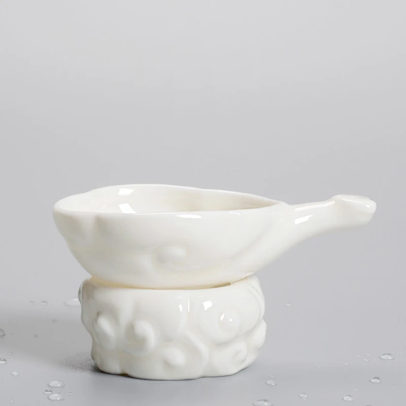 

christmas Dehua white porcelain high-end ceramic tea set, home office filter, tea leakage, tea maker, tea filter, tea filter.