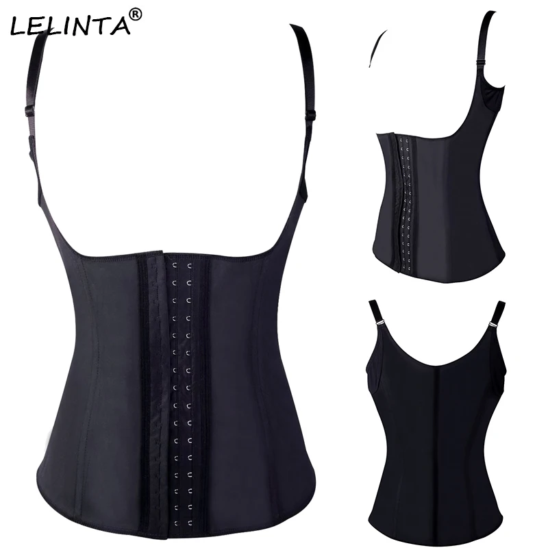 Femmes Latex taille formateur Corset Cincher gilet corps Shaper modélisation ceinture minceur