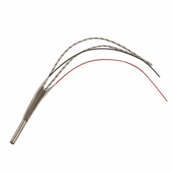 

304 Stainless Steel Single Head Heating Cartridge Heater with Type K Thermocouple 10 x 100mm 220V 300W