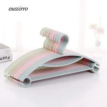 

8pcs/lot 40cm Adult Dip Slip-Resistant Plastic Hanger Clothes Hanging Multicolour Hangers For Clothes