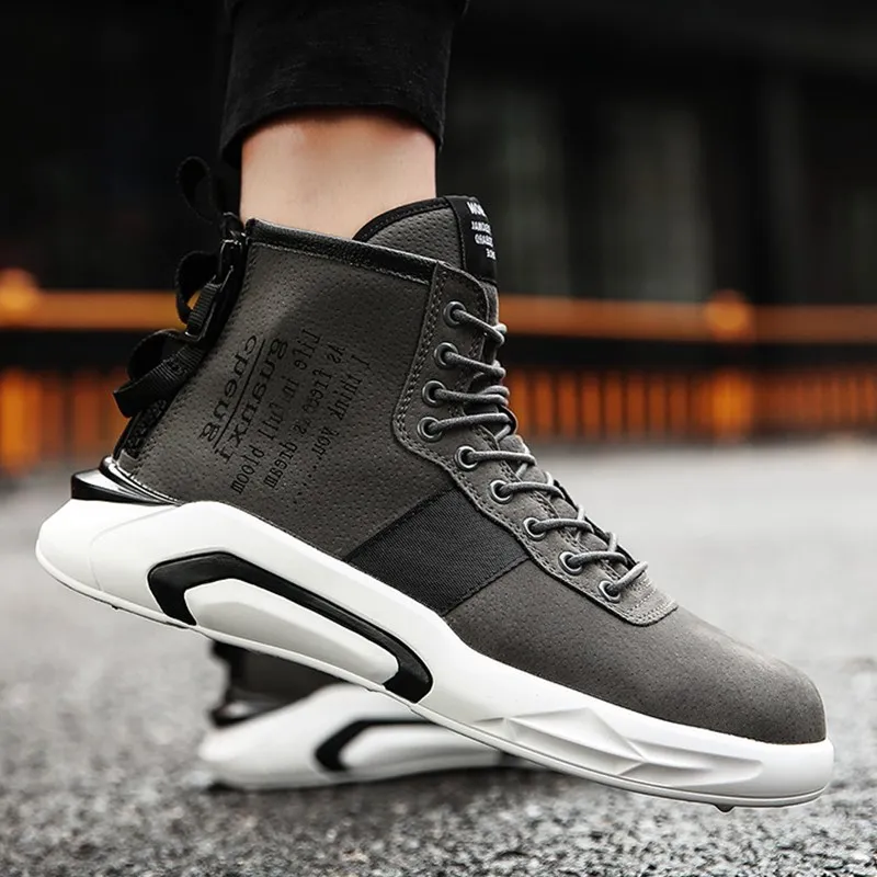 

new high-top men's casual shoes tide male cotton-padded shoes plus velvet tide shoes in Europe and America