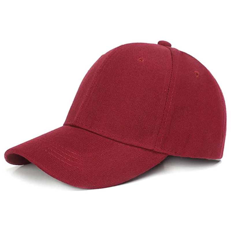 Кепка для занятий спортом на открытом воздухе Регулируемый козырек спорта тенниса кепки s бейсбольная однотонная бейсболка Шляпы для пар Гольф ветрозащитная шляпа для родителей распродажа - Цвет: dark red