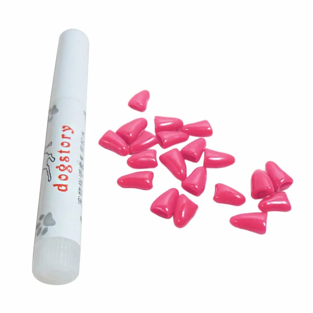 Buy 20Pcs Dog Anti scratch Nail Caps Soft Silicone Paw