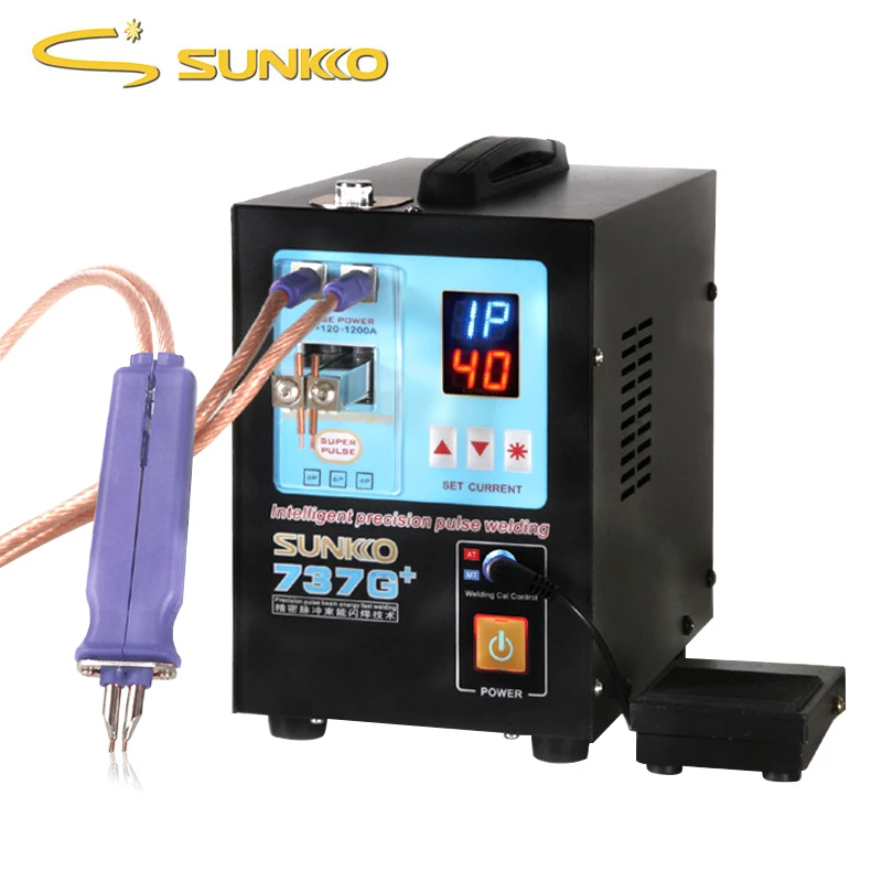 New 737G+ Battery Spot Welder 4.3KW LED light Spot Welding Machine with
