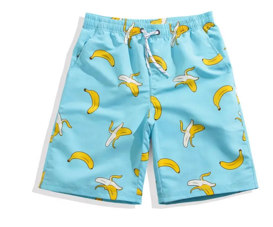 Swimwear Men Beach Shorts Surf Swim Banana Printed Shorts Quick Dry Board Shorts Man Swimsuits Swim Unisex Loose Leisure Shorts8