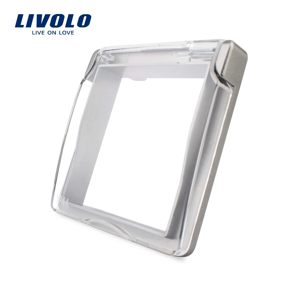 

Livolo EU Standard Socket Waterproof Cover , Plastic Decorative For Socket, Gray color ,C7-1WF-15,do not include the sockets.