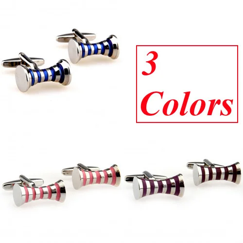3 цвета эпоксидная запонка полоса эмаль Бесплатная доставка|cuff links|cufflinks cufflinkscufflink