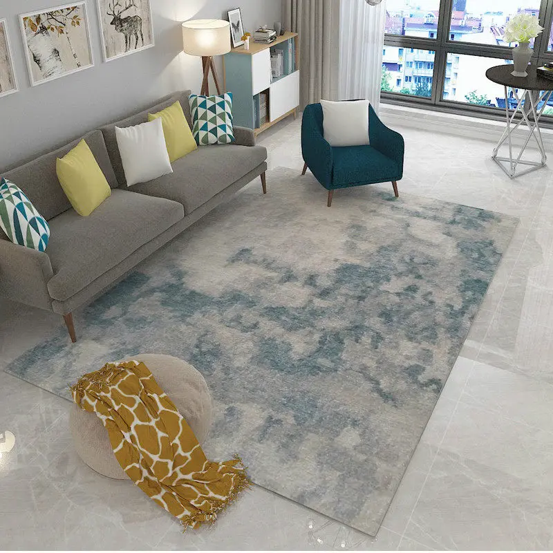 Post-современное искусство ковер для украшения дома Спальня ковер на диван Кофе Таблица мягкий коврик ковер прямоугольник Nordic Rugs прикроватные коврики