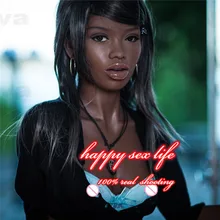 2016 NEW 168cm black sex doll with smaller breast, lifelike real silicone sex dolls , full size oral anal vagina doll for men