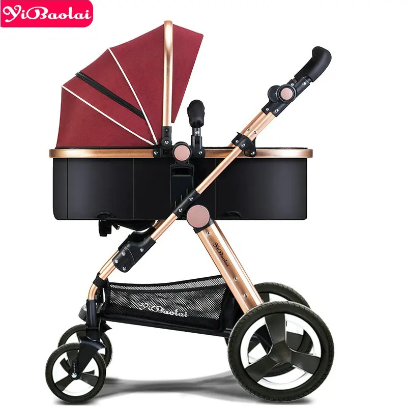 

YIBAOLAI stroller high landscape can sit reclining folding winter and summer seasons children's trolleys lightweight stroller