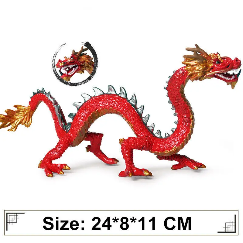 Западный китайский дракон Smaug динозавр фигурка животная модель игрушка