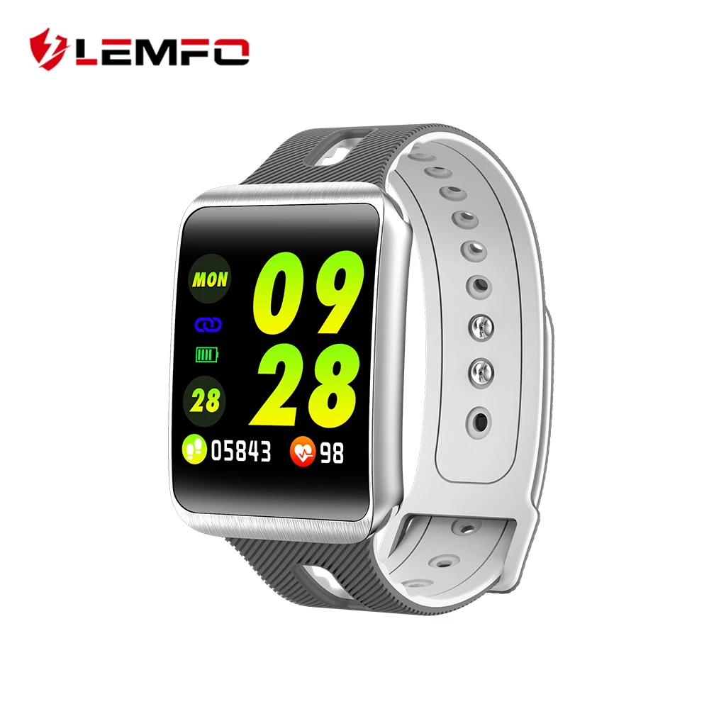 

LEMFO GT98 Curved Screen Smart Watch Men Heart Rate Monitor 15 Day Standby Fitness Bracelet Activity Tracker Replaceable Strap
