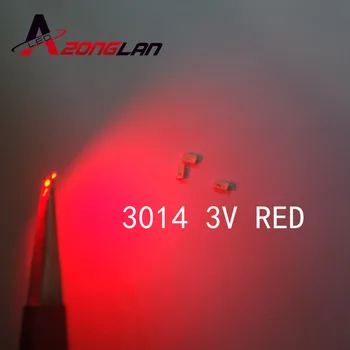 

3014 SMD LED Chip RED Ultra Bright 0.1W 6-8LM 30mA 3V Surface Mount Chip Light Emitting Diode Lamp 500pcs SMD 3014 LED Bead
