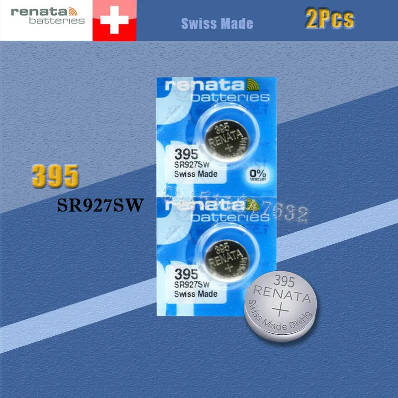 2 xrenata Аккумулятор для часов с оксидом серебра 395 SR927SW 927 1 55 в 100% оригинальный бренд