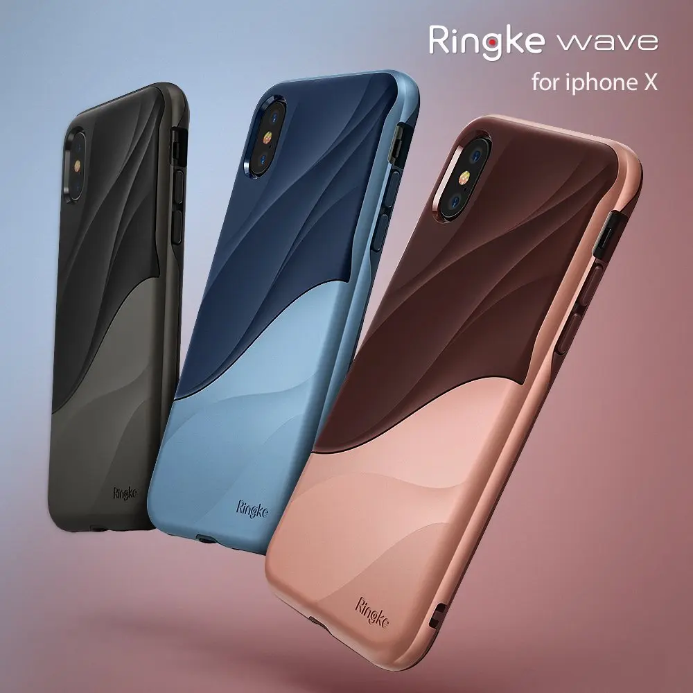

Ringke Wave Case for iPhone X / Xs Heavy Duty Dual Layer Drop Resistant Protection Textured Ergonomic Design Cover