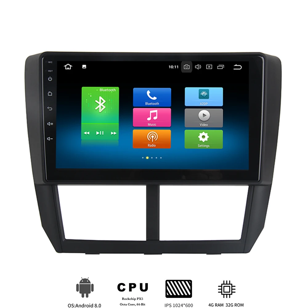 

9" Android 8.0 Car multimedia player for Subaru Forester 2008 2009 2010 2011 2012 navigation with 8-core 4Gb+32Gb head unit