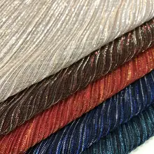 Блестящая измельченная ткань, плиссированный материал, летняя мода для одежды