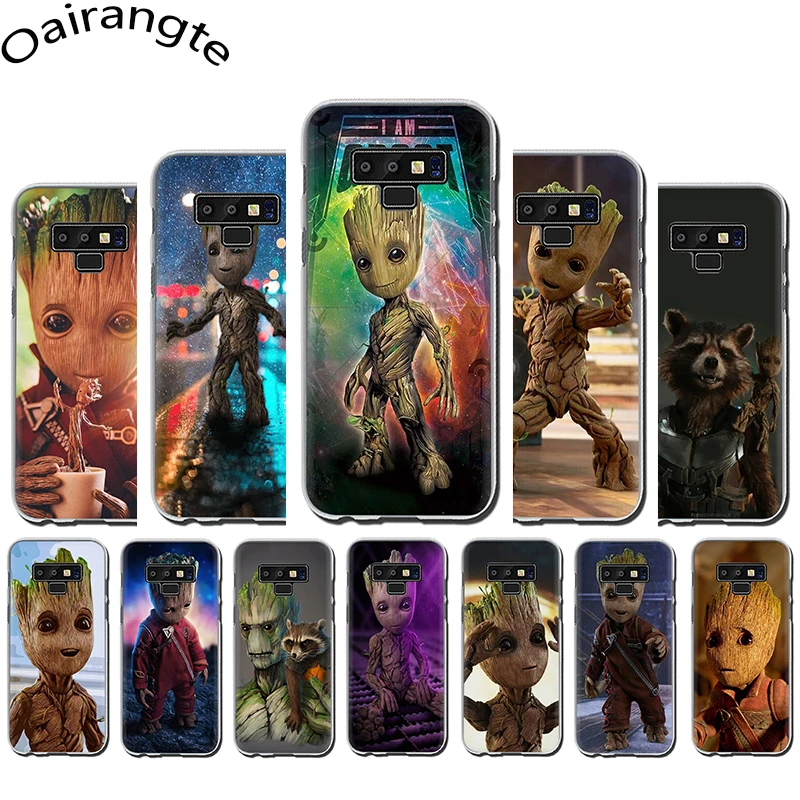 

Guardian Rocket Raccoon Groot Hard Phone Case for Samsung A3 A5 A6 A8 Plus A7 A9 A10s 20s 30s 40s 50s 70