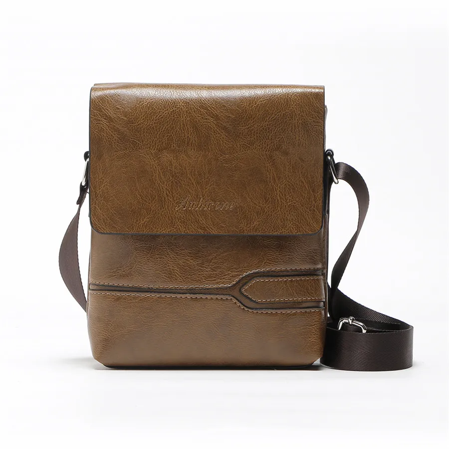 Pu Leather Messenger Bags Men Travel Business Crossbody Shoulder Bag