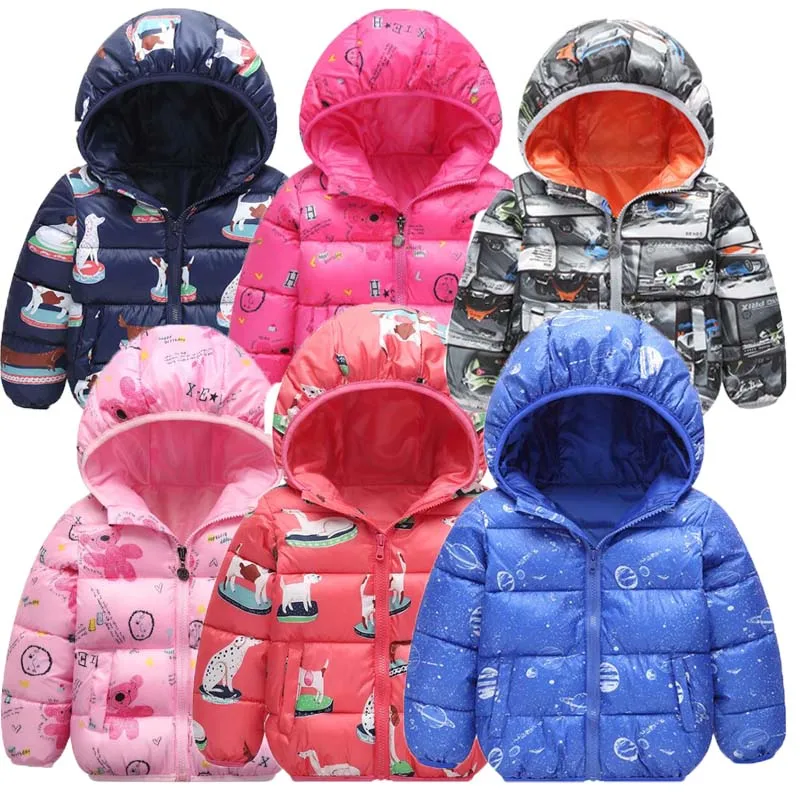

Children's Fashion Outerwear&coat Boy Girl Cold Winter Warm Hooded Coat Children Cotton-Padded Clothes boy Down Jacket