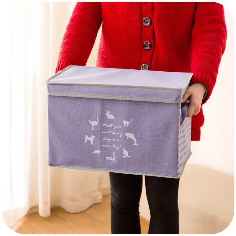 Wardrobe Storage Box Non woven Fabric Brief Clothes Organizer Home